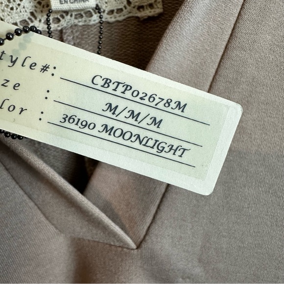 Cupio Blush Moonlight Basic V Neck Blouse - Picture 8 of 13